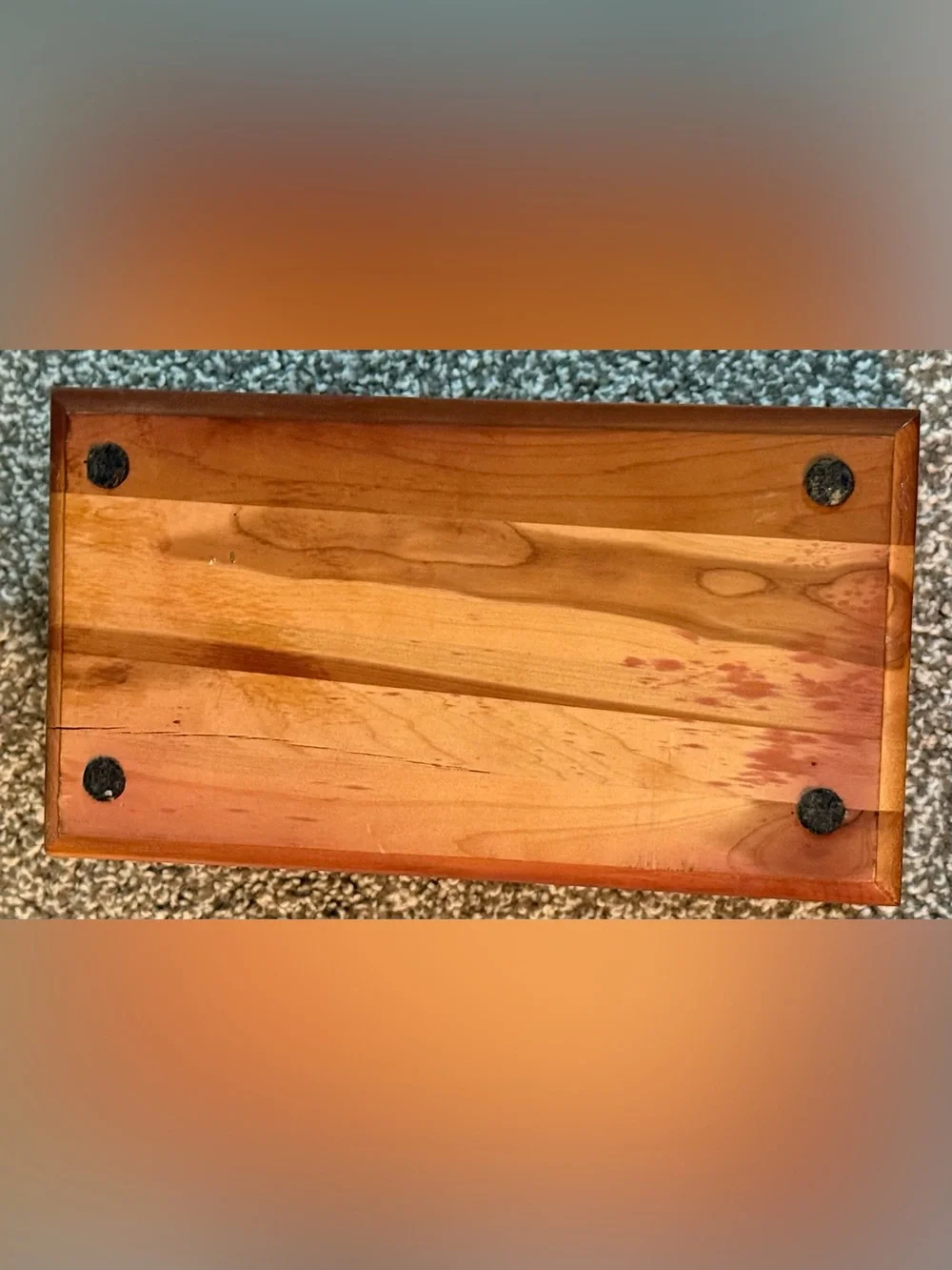 Vintage Mini Lane Cedar Chest Hope Chest Trinket Box No Key